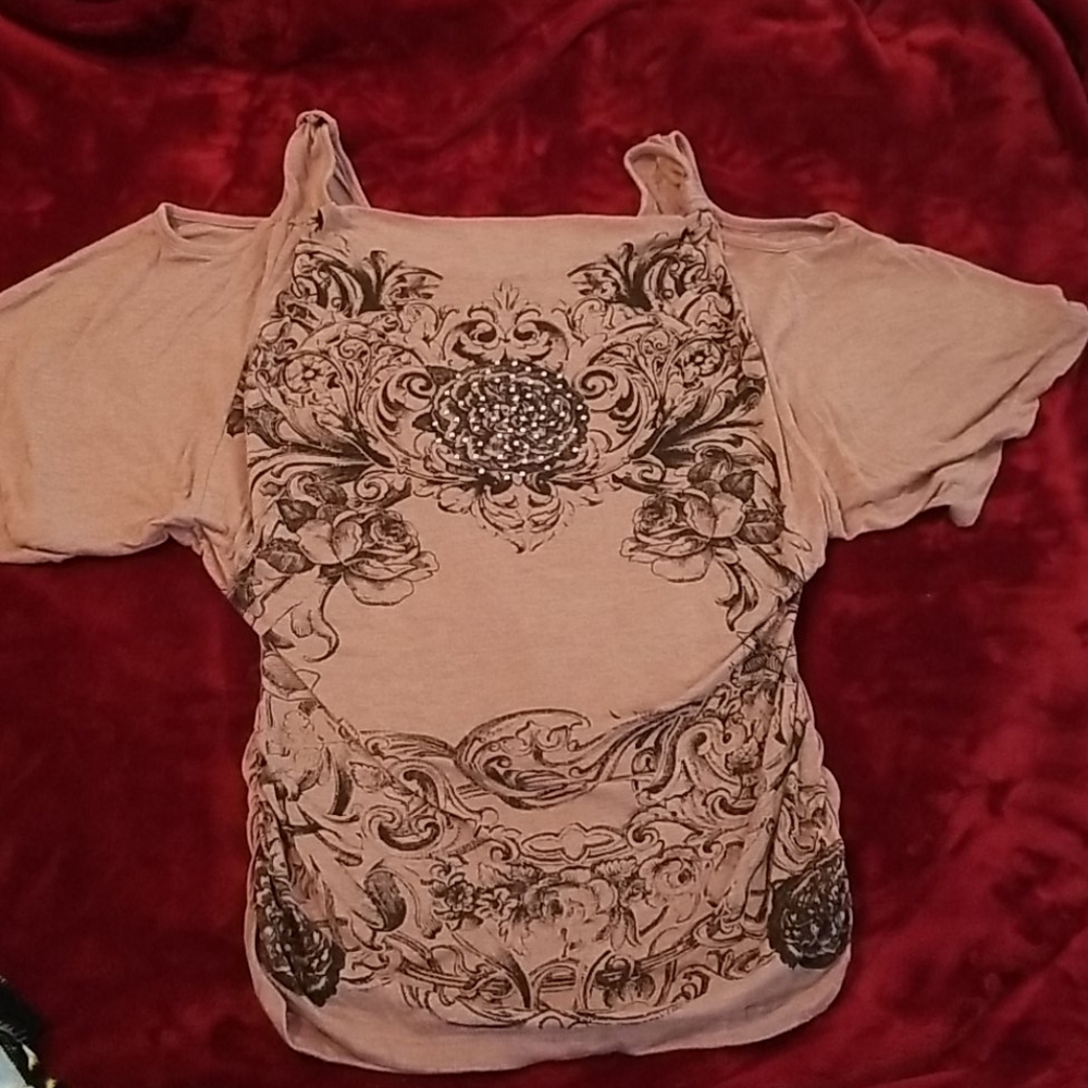 Cold shoulder tunic